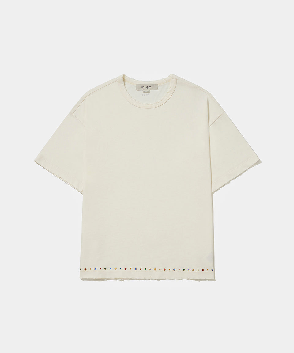 Camiseta Piet Gems Distressed - Recreational Experiment | Bone White