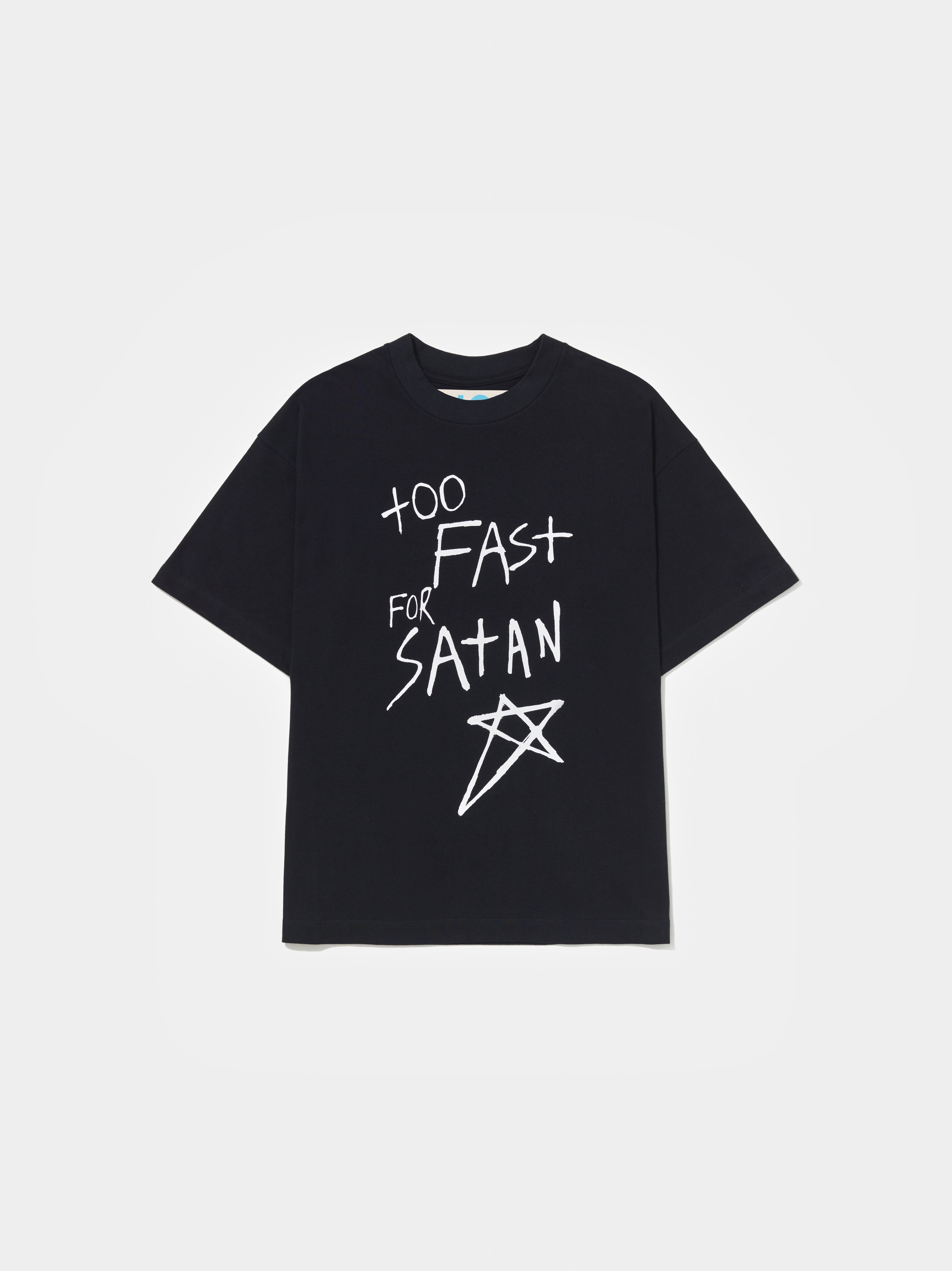 Camiseta Too Fast For Satan - Black
