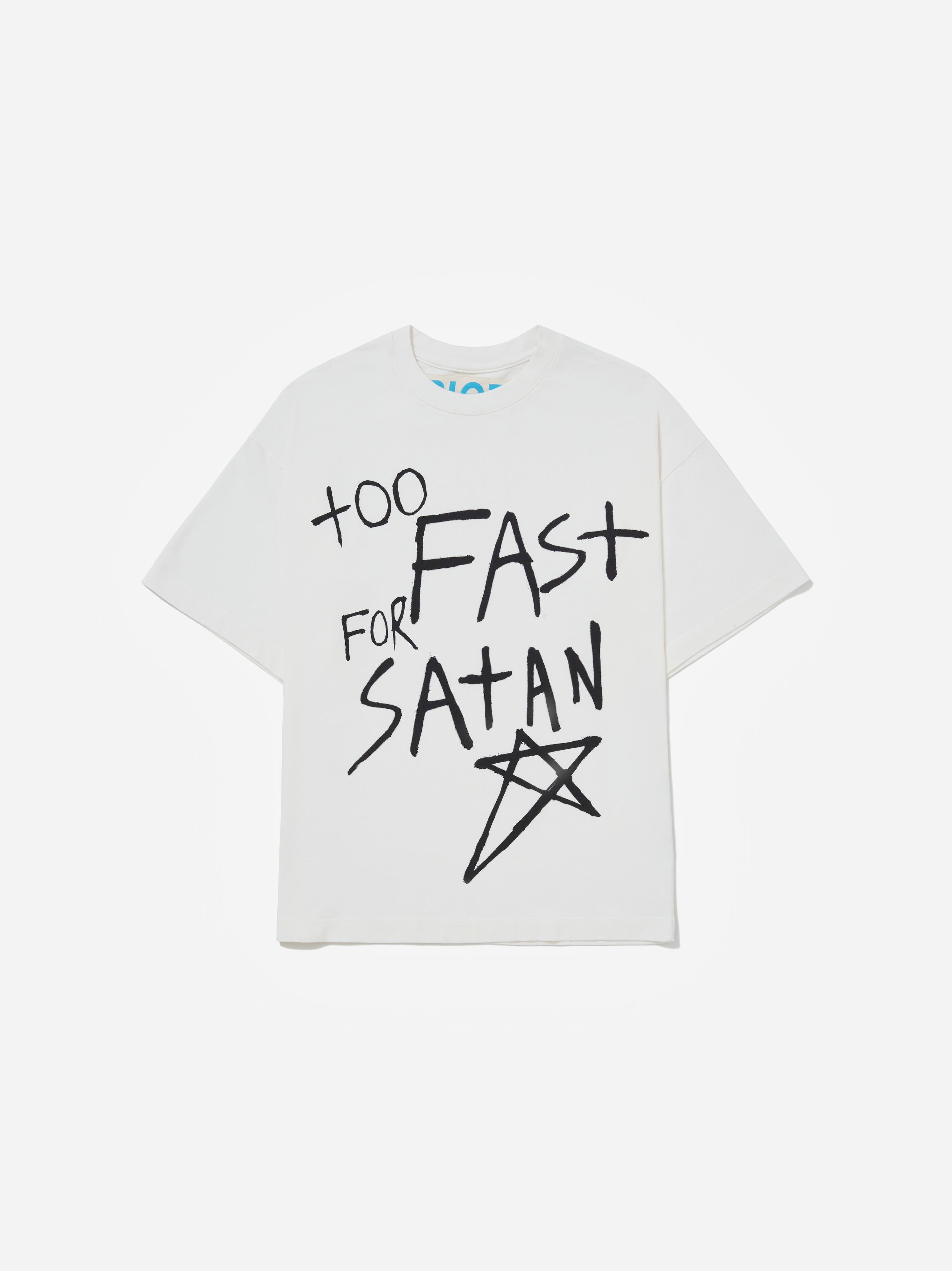 Camiseta Too Fast For Satan - Off White