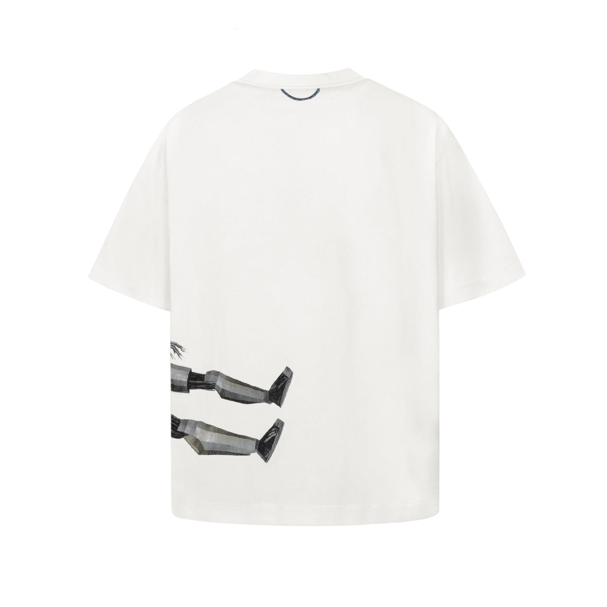 Camiseta QC Down Robot Boxy - Off White