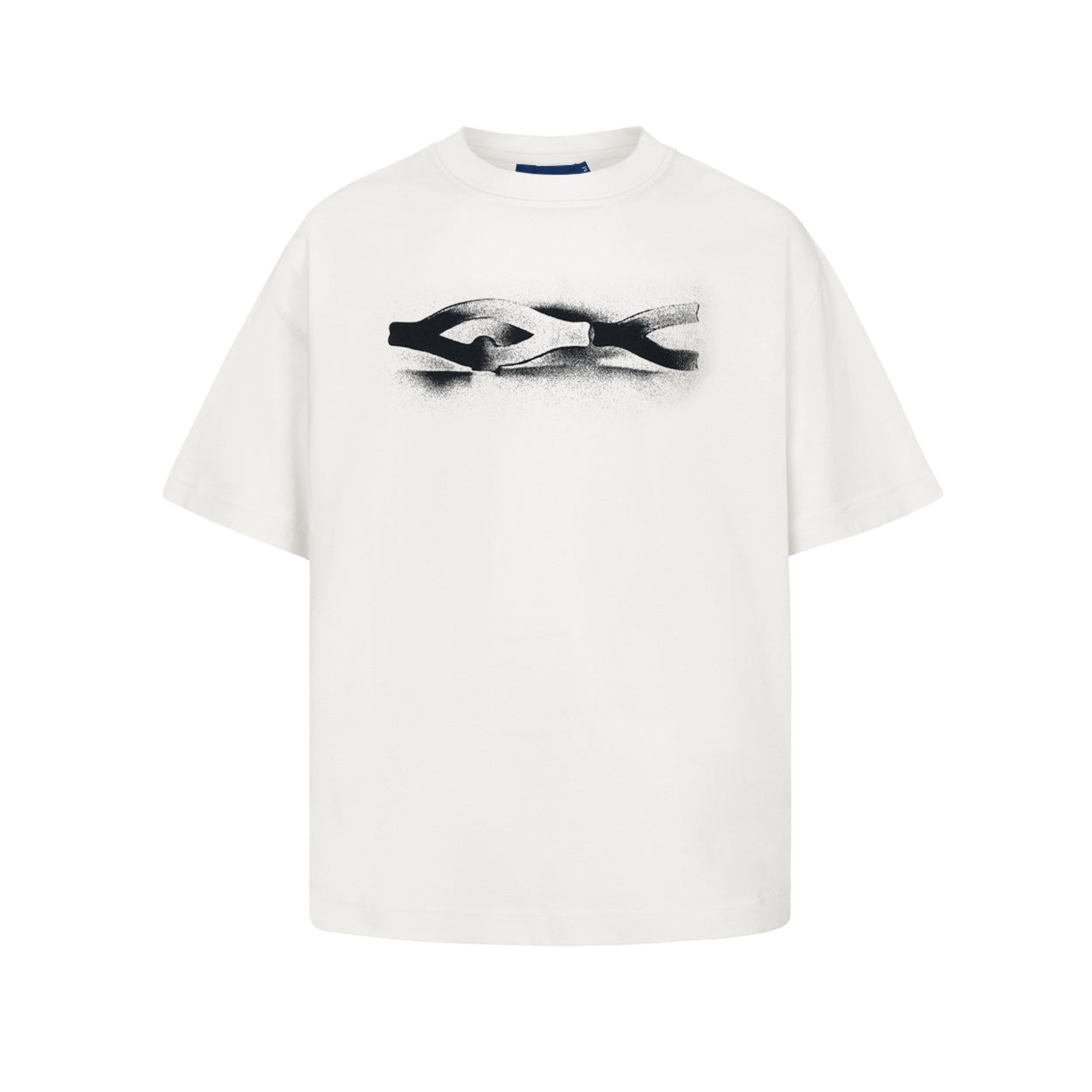 Camiseta QC Stencil Boxy - Off White